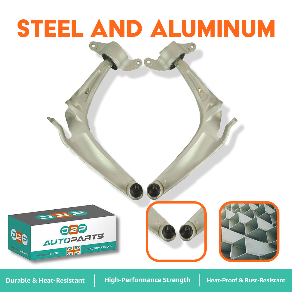Front Lower Suspension Wishbone Track Control Arms Pair (Left & Right) For Honda