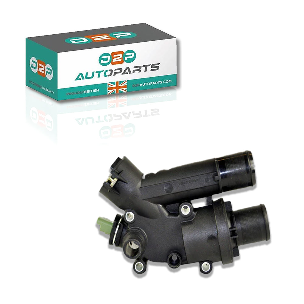 Thermostat Housing & Sensor (2 Pins) For Citroen / Fiat / Ford / Jaguar / Lancia / Land Rover / Peugeot