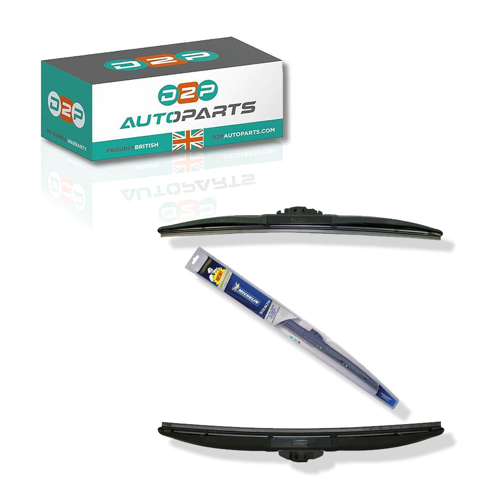 Genuine Michelin Stealth Hybrid Front Wiper Blades Pair Of 16″/ 400 Mm + 26″/ 650 Mm