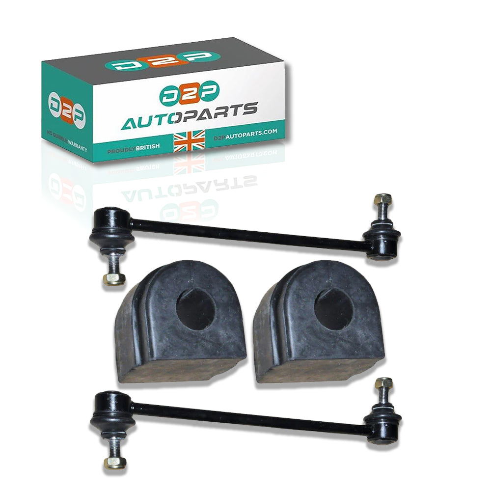Front Left & Right Anti Roll Bar Links & Bushes Kit (23 Mm) For BMW: 3 Series