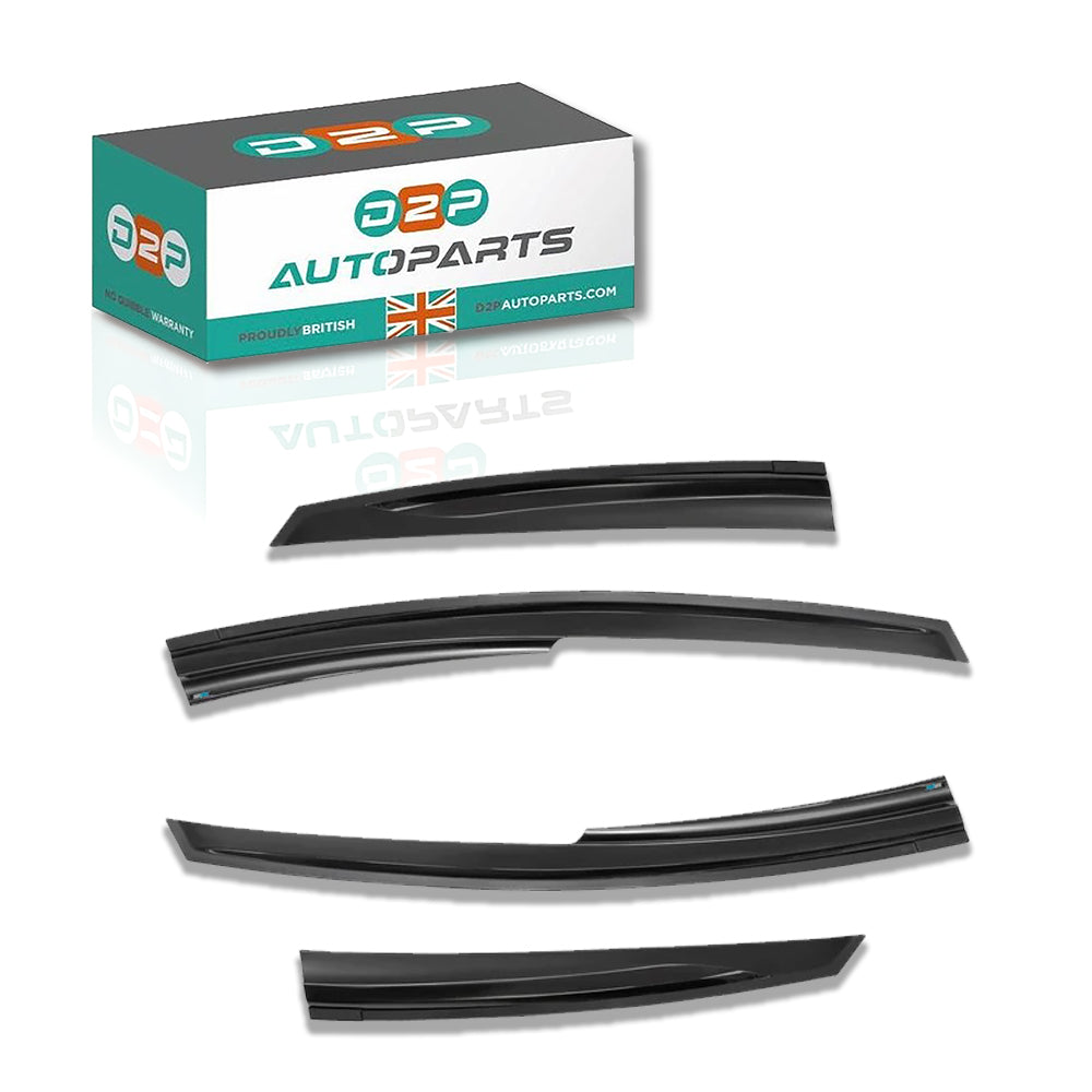 4pcs Of Front & Rear Wind Deflectors for Toyota: Prius 2009-2012 SEDAN