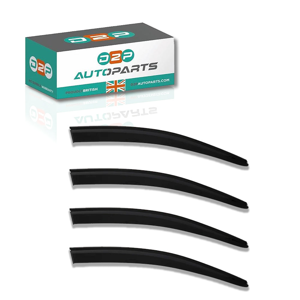 4Pcs Front And Rear Wind Deflectors for VW: Passat 2010-2015 SEDAN