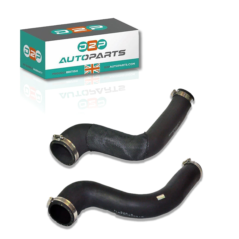Front Upper Turbo Intercooler Hose Pipe Pair (Left & Right Sides) For Land Rover