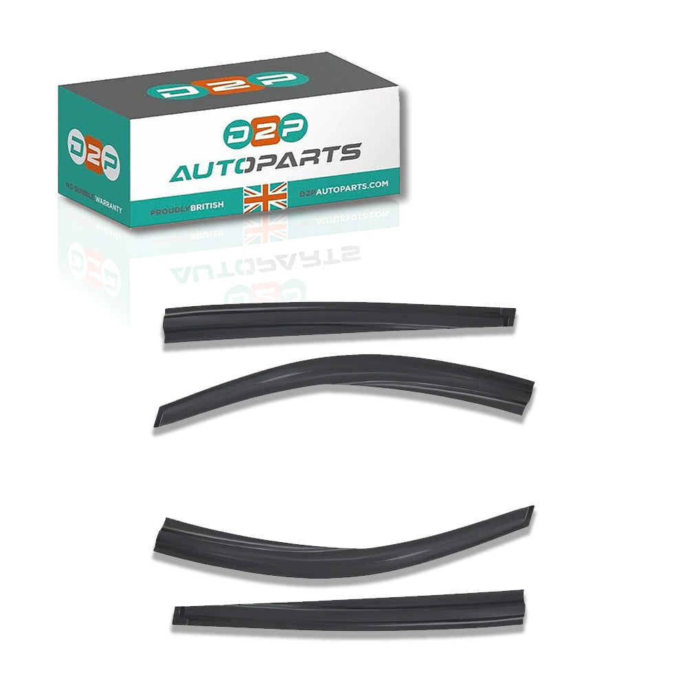 4pcs Of Front & Rear Wind Deflectors for Mitsubishi: L 200, L 200 / Triton 2005-2015