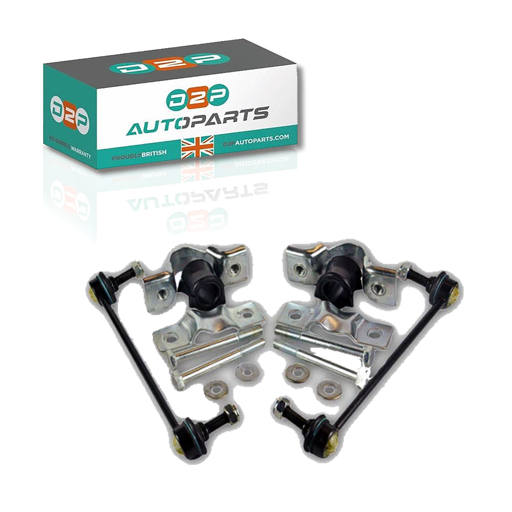 Front Anti Roll Bar Bushes & Links Repair Kit (Left & Right Sides) For Peugeot, Citroen, and Fiat