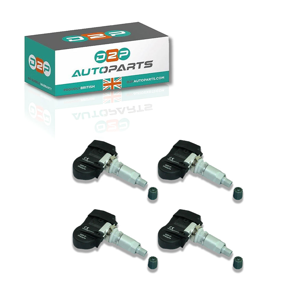 4pcs TPMS Tyre Sensor for Citroen: C4, C5, C6, C8, Fiat: Ulysse, Lancia: Phedra, Peugeot