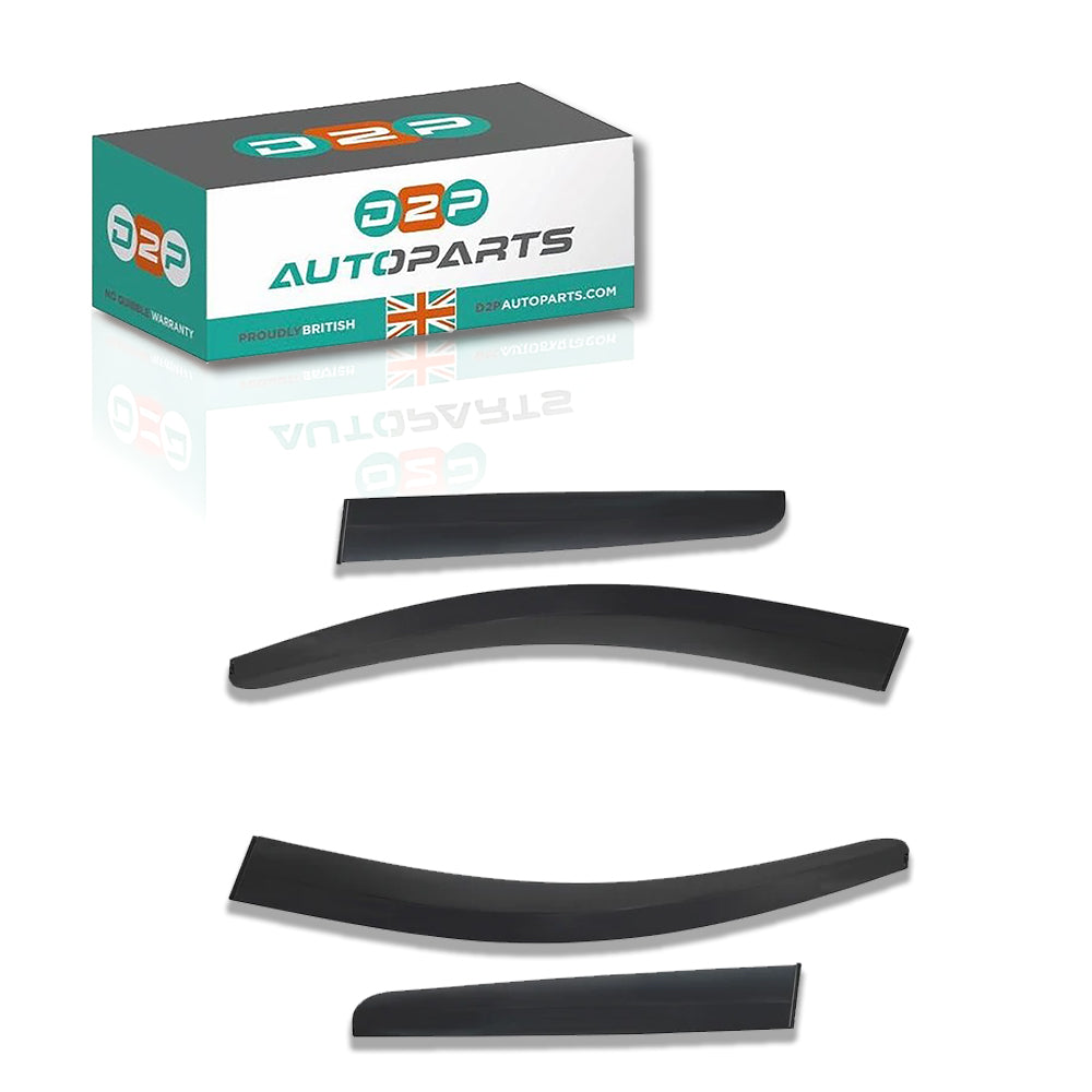 4pcs Of Front & Rear Wind Deflectors for Nissan: Qashqai+2