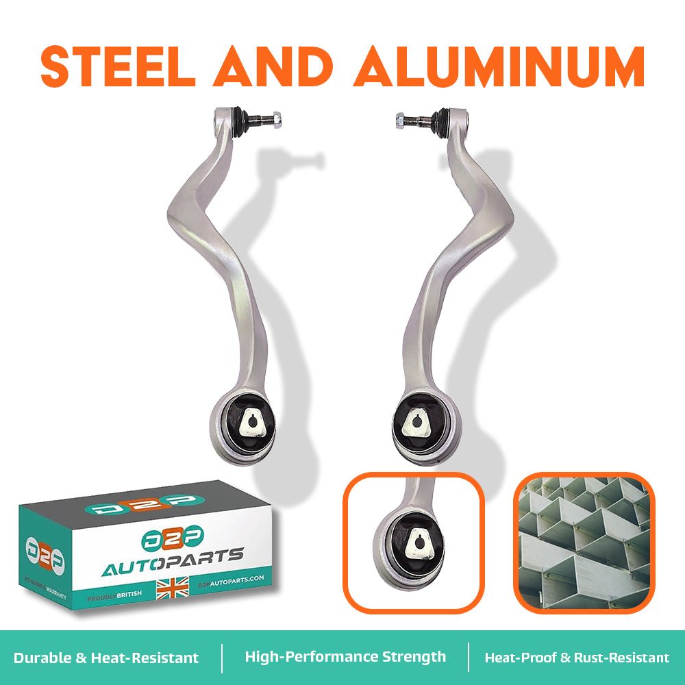 Front Lower Wishbone Control Arms Pair (Left & Right Sides) For Bmw E65, E66