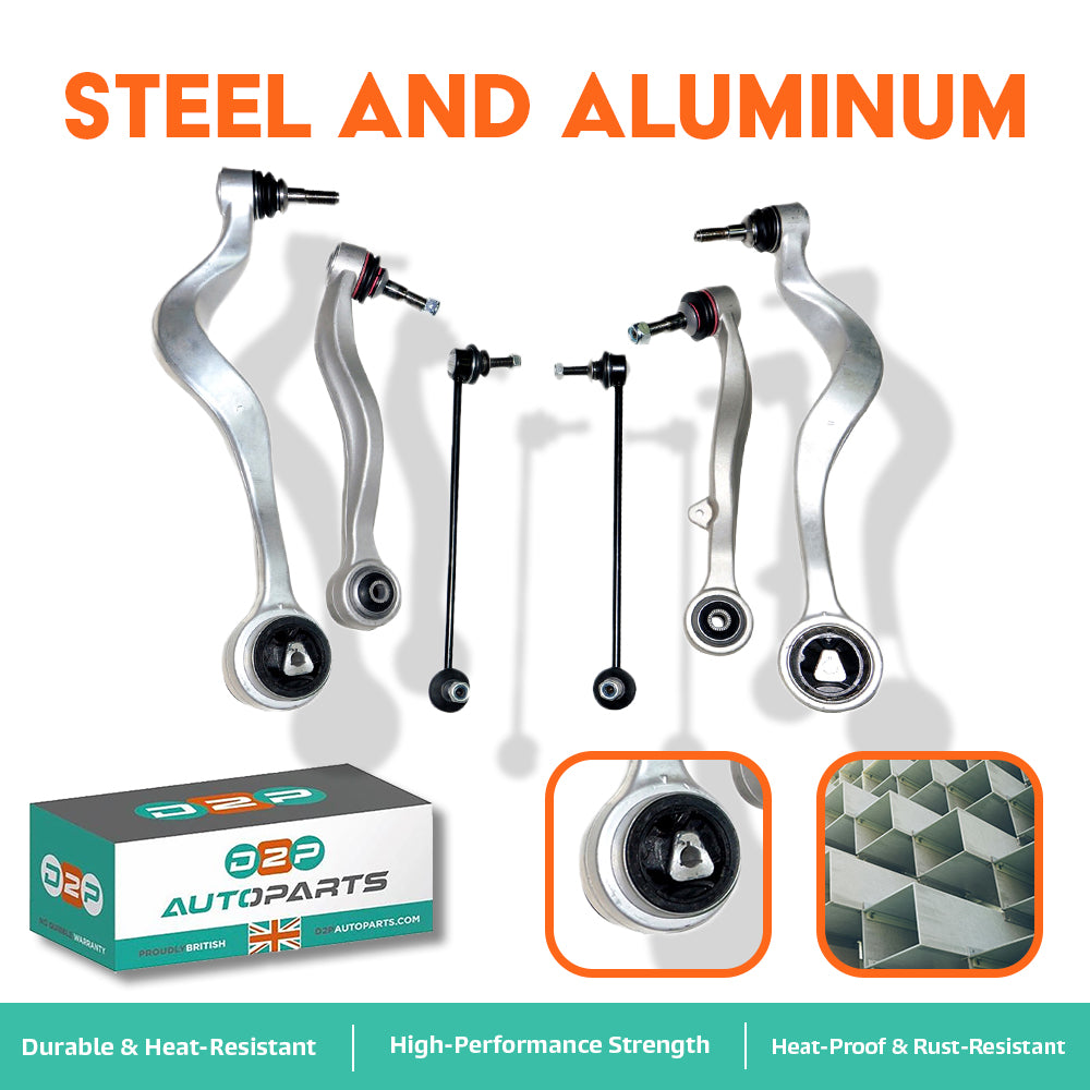 Front Wishbone Control Arms & Drop-Links Kit For BMW 5 Series