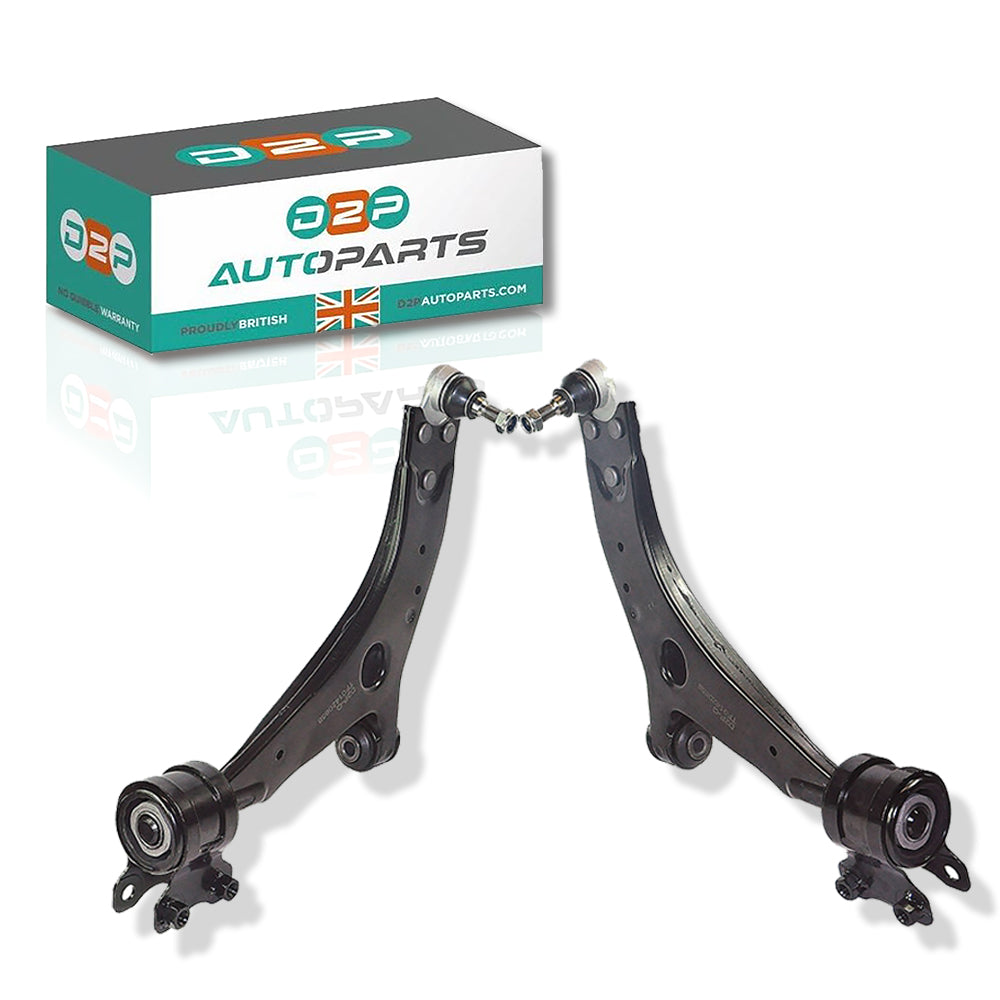 Front Lower Suspension Wishbone Track Control Arms Pair (Left & Right Sides) For Ford, Volvo