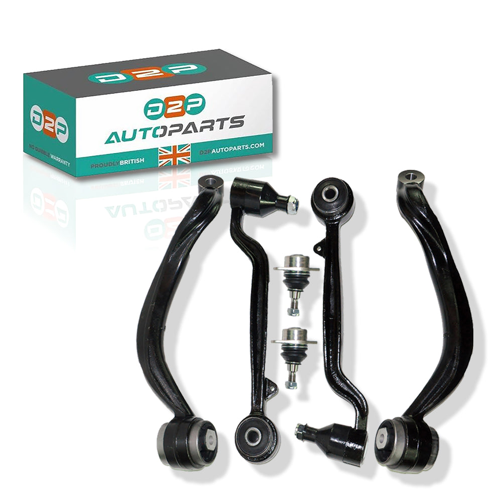 Front Upper & Lower Track Control Arms & Ball Joints Kit For Land Rover Range Rover