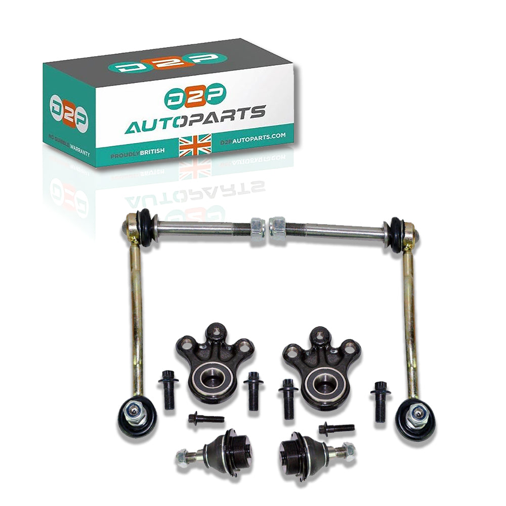 Front Suspension Upper & Lower Ball Joints & Droplinks Pair Kit For Peugeot/Citroen