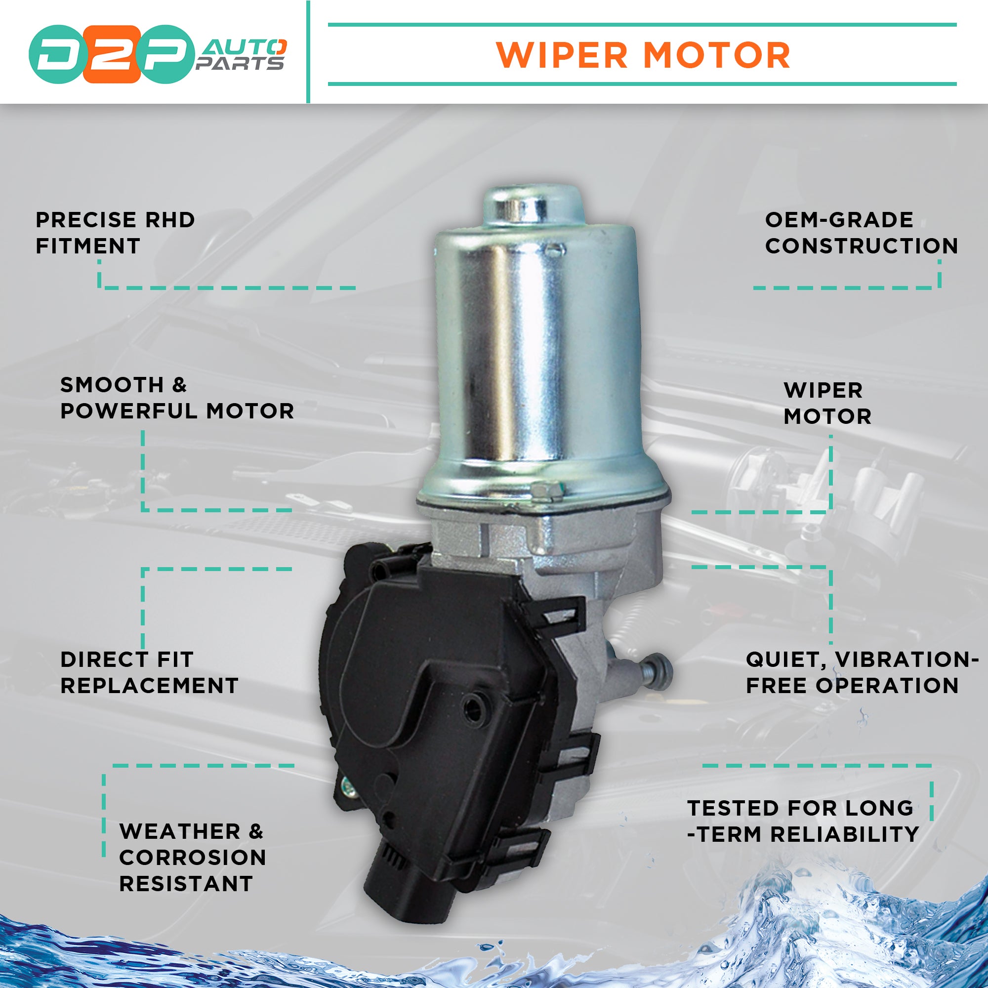 Front Windshield Wiper Motor for Toyota: Prius 8511047350