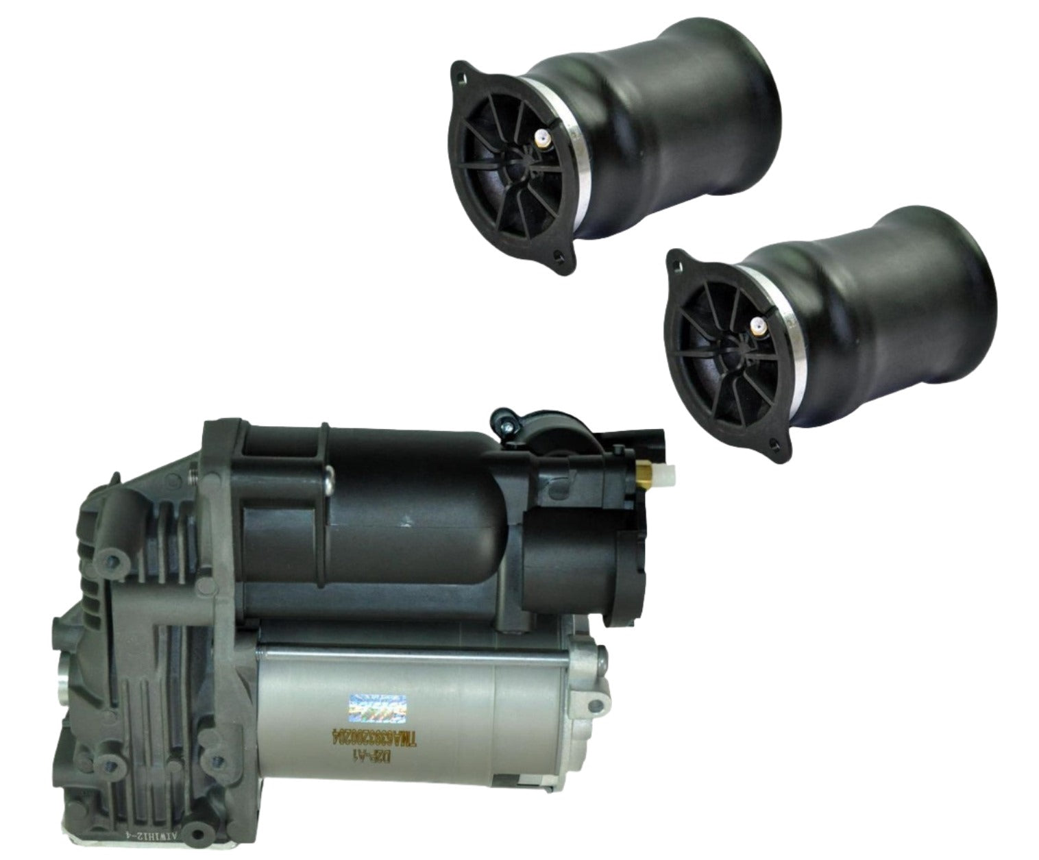 2× Rear Air Spring Bags & Air Compressor Pump – Mercedes Viano / Vito W639