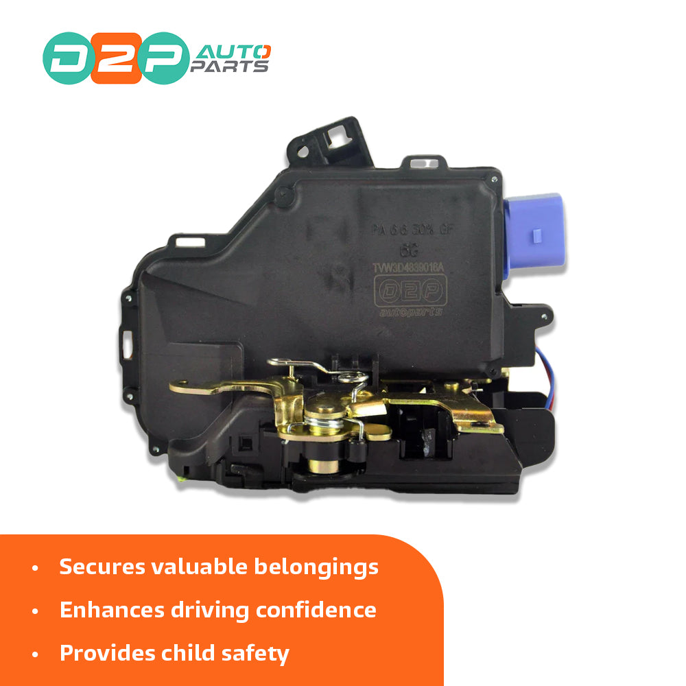 Rear Right Door Lock Mechanism For Seat, Skoda, and VW 3D4839016A