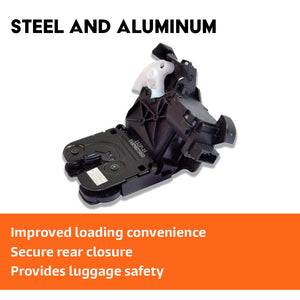 Close-up of Audi boot lock actuator and latch for tailgate replacement part