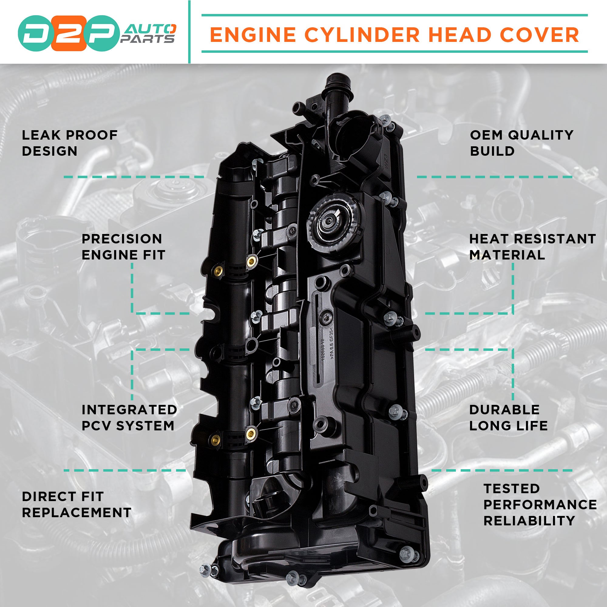 BMW cam cover cylinder head cover for 2 Series engines