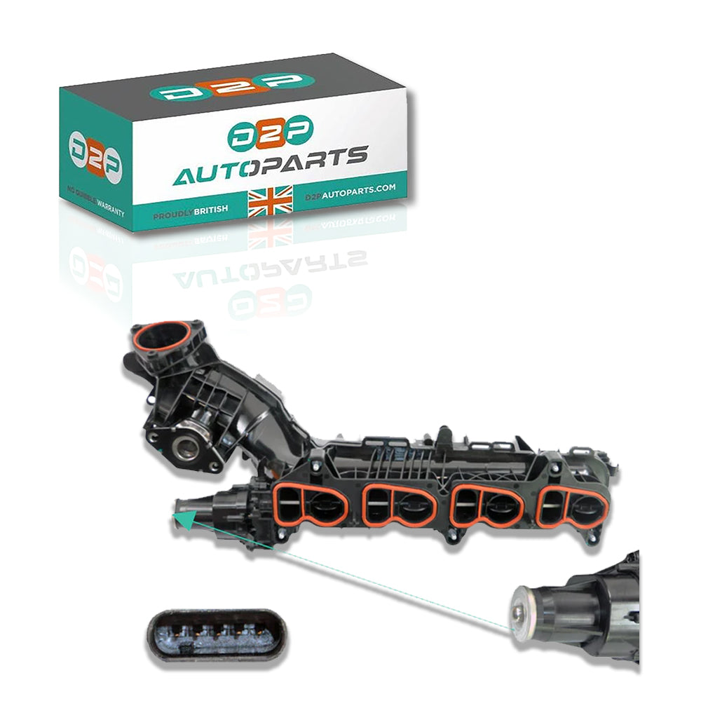 Intake Inlet Manifold With Actuator For Bmw: 1 Series, 2 Series, 3 Series, 4 Series, 5 Series, 6 Series, 7 Series, X3, X4, X5,