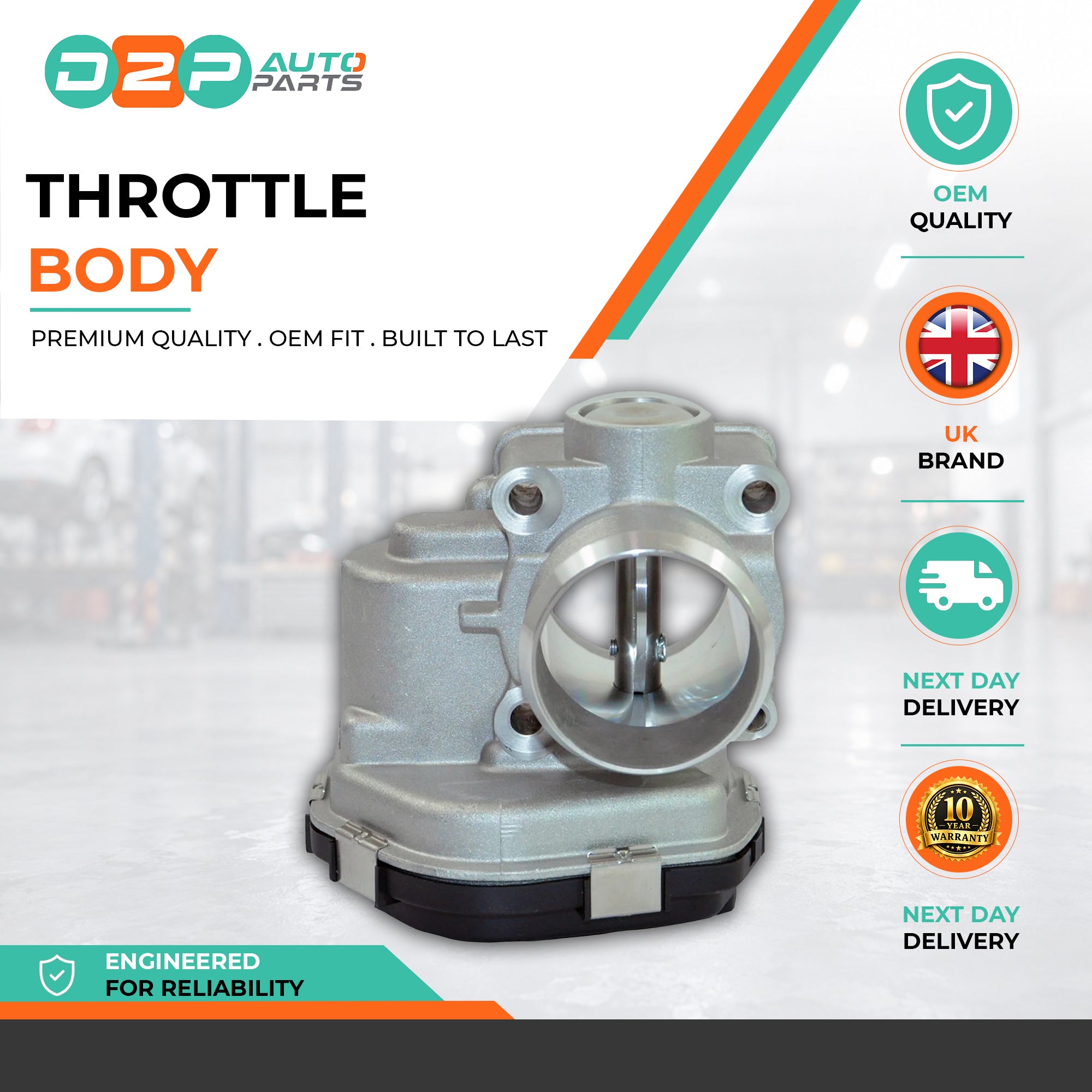 Throttle Body For Citroën Ford Peugeot 9673534480