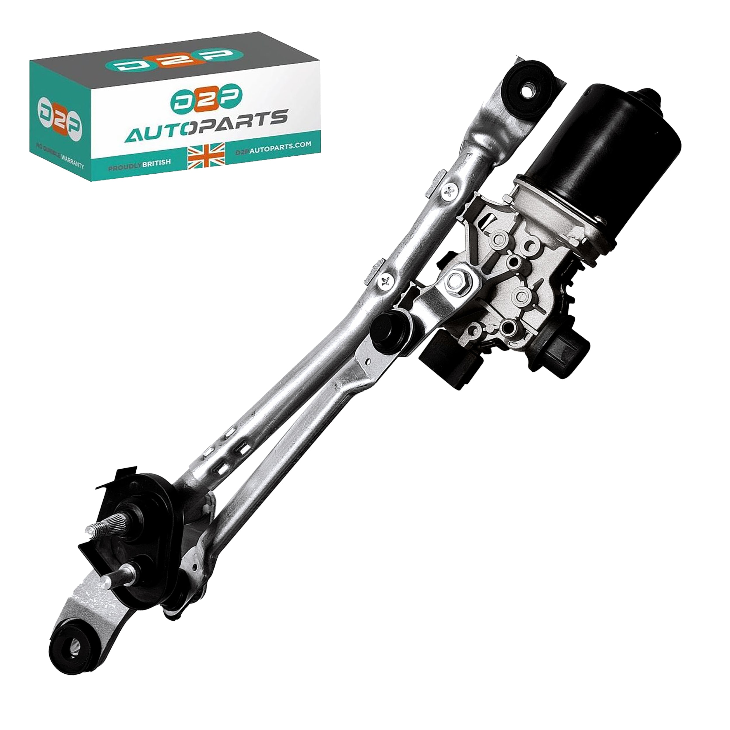 B000779680 Front Wiper Motor & Linkage Fits Peugeot 108 Citroen C1 Toyota Aygo