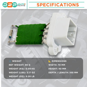 Ford Fiesta blower fan resistor close-up image