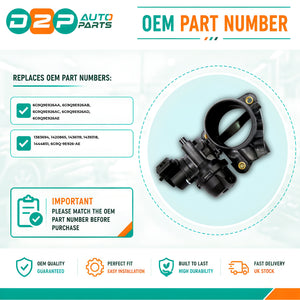 Engine air intake throttle body valve OEM Number: 6G9Q9E926AA, 6G9Q9E926AB, 6G9Q9E926AC, 6G9Q9E926AD, 6G9Q9E926AE, 1383694, 1420865, 1436119, 1439318, 1444851, 6G9Q-9E926-AE