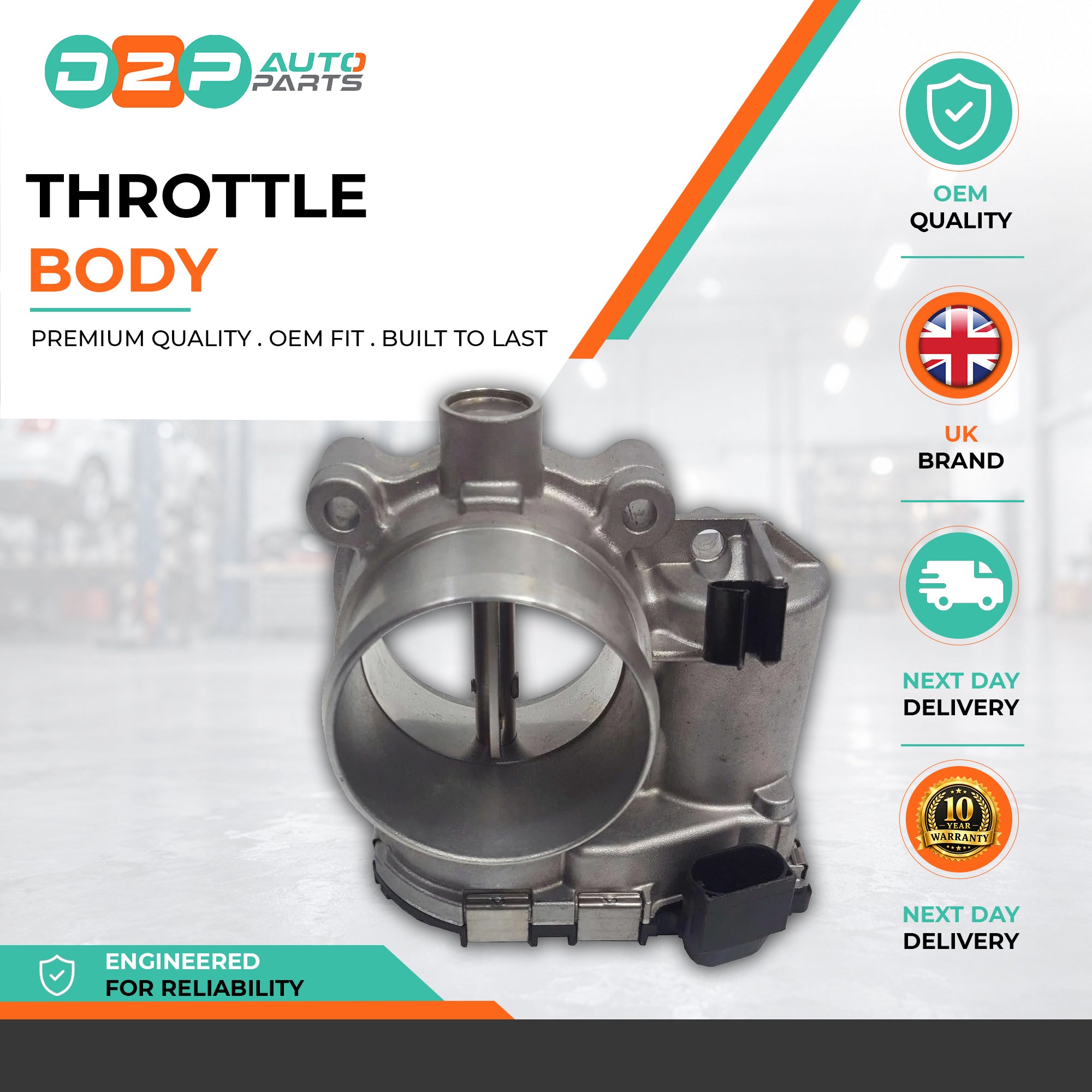 BK2Q9E926AB Throttle Body For Citroen, Ford, Land Rover
