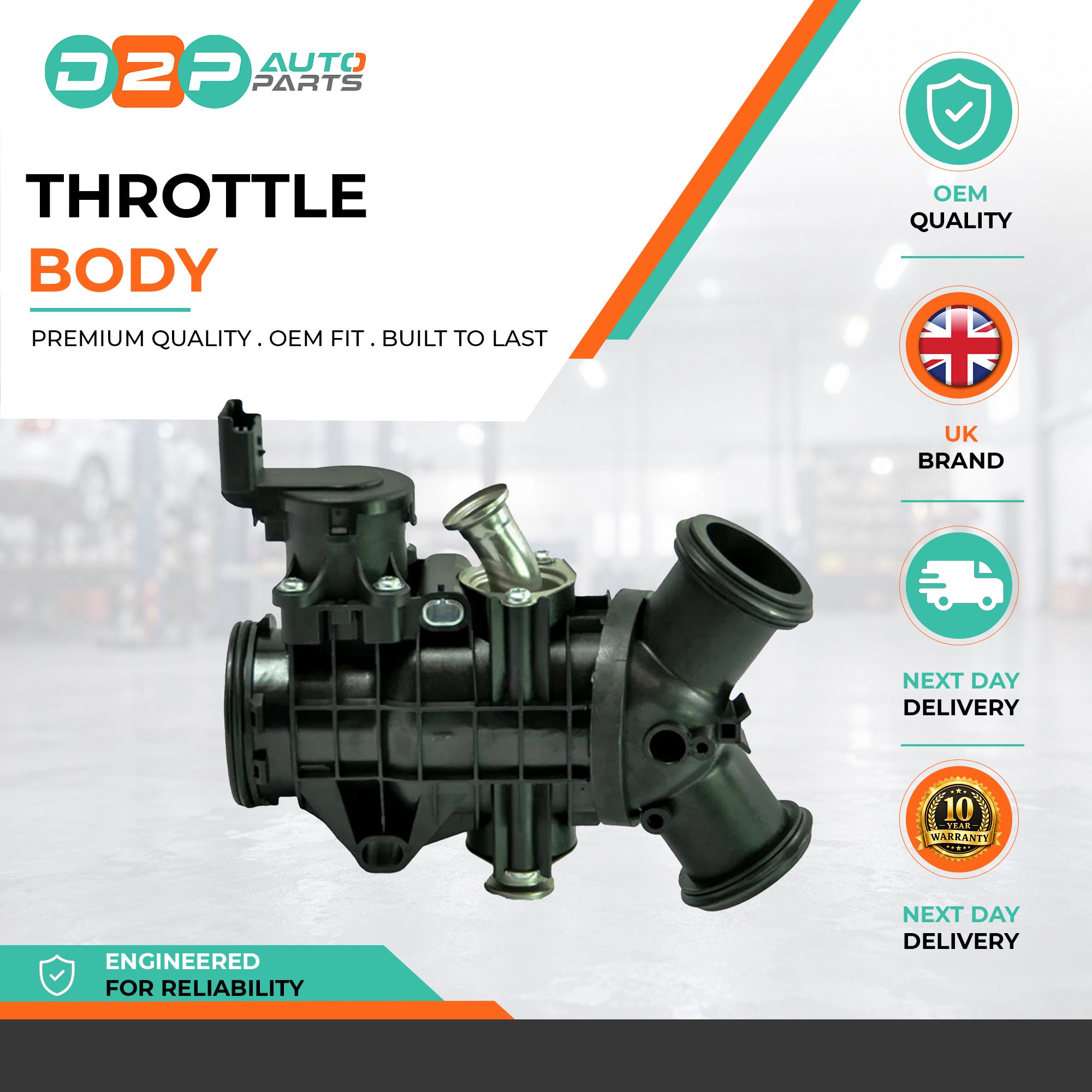 Throttle Body for Jaguar: XF, Land Rover: Discovery, Range Rover, Range Rover Sport