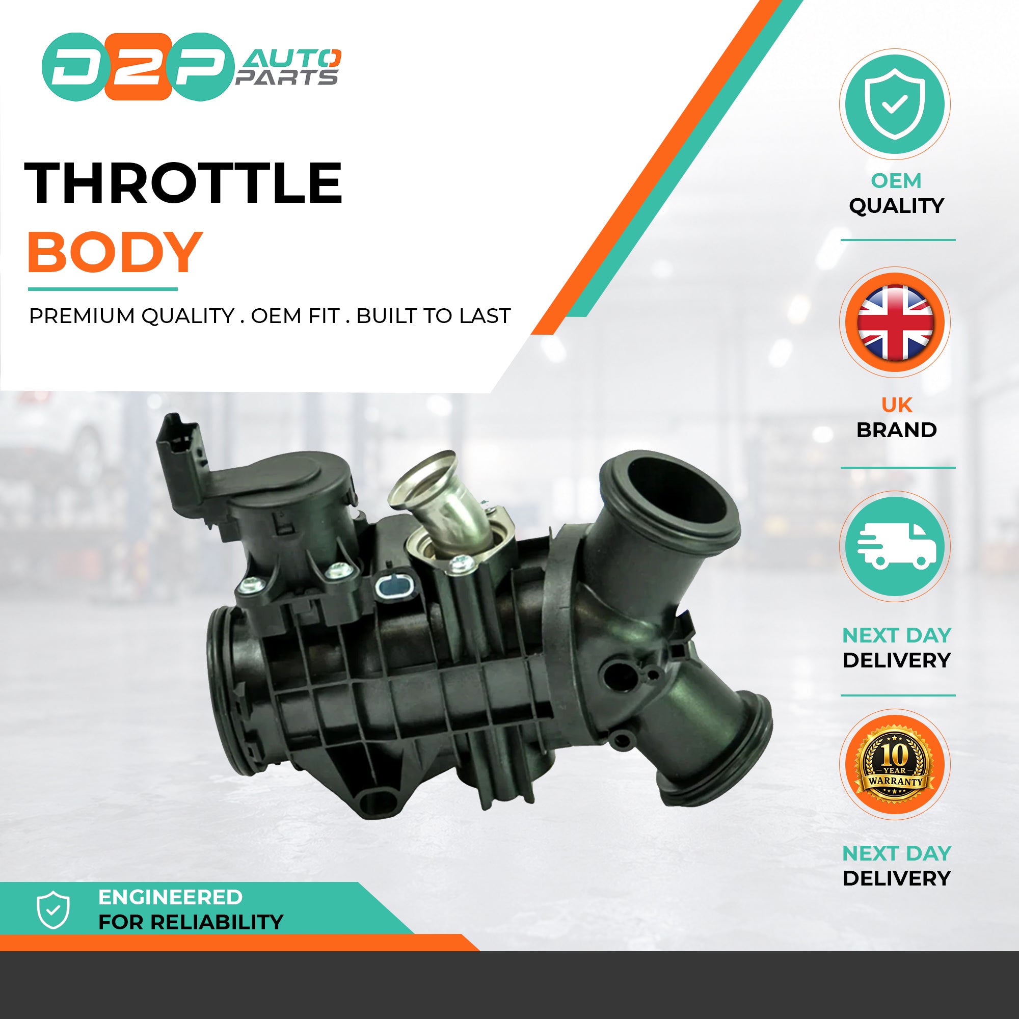 Throttle Body for Jaguar: F-Pace, XF, Land Rover: Discovery, Range Rover, Range Rover Sport