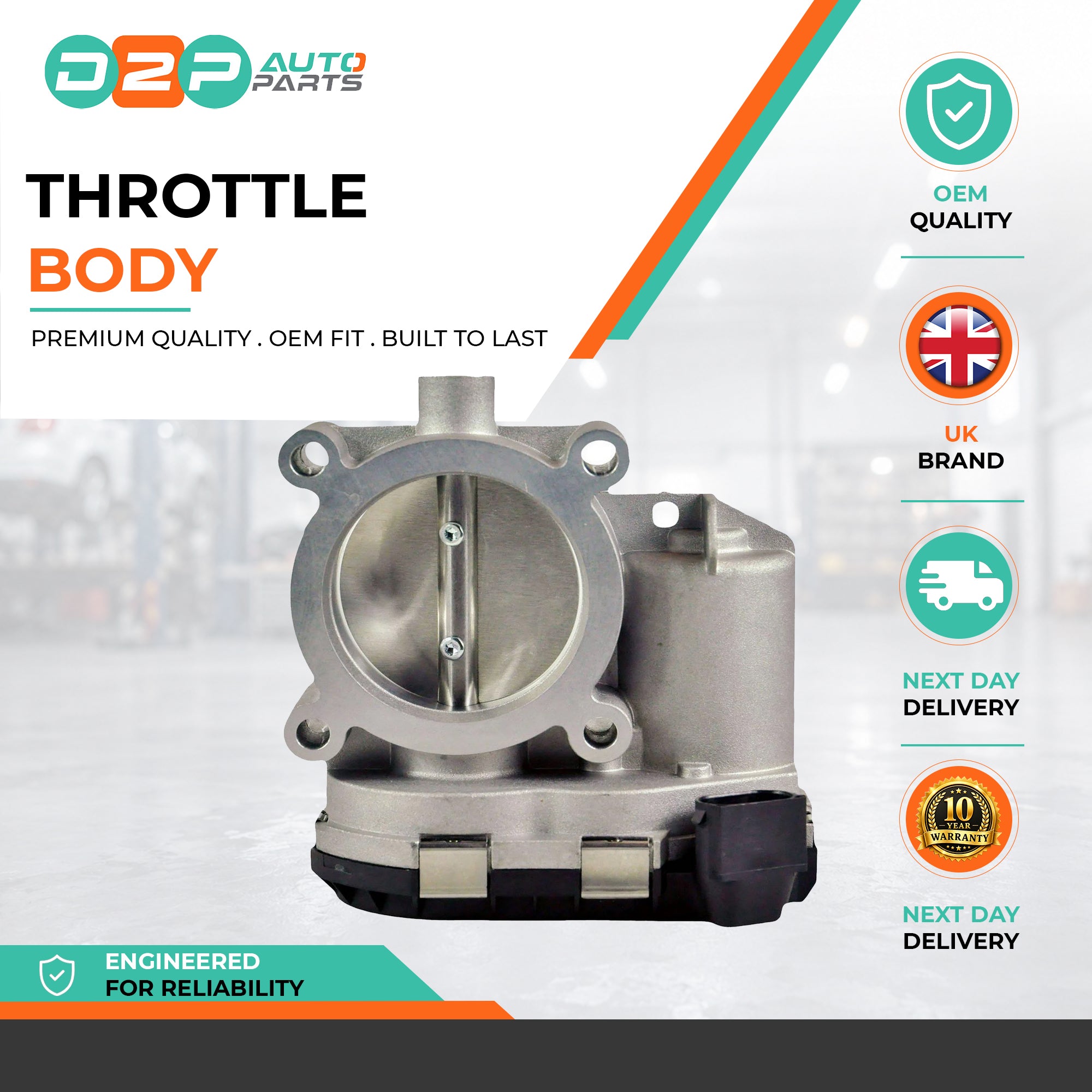 Throttle Body (6 Pins Electric) For Mercedes-Benz: A-Class, B-Class, C-Class, E-Class, SLK, A2661410525
