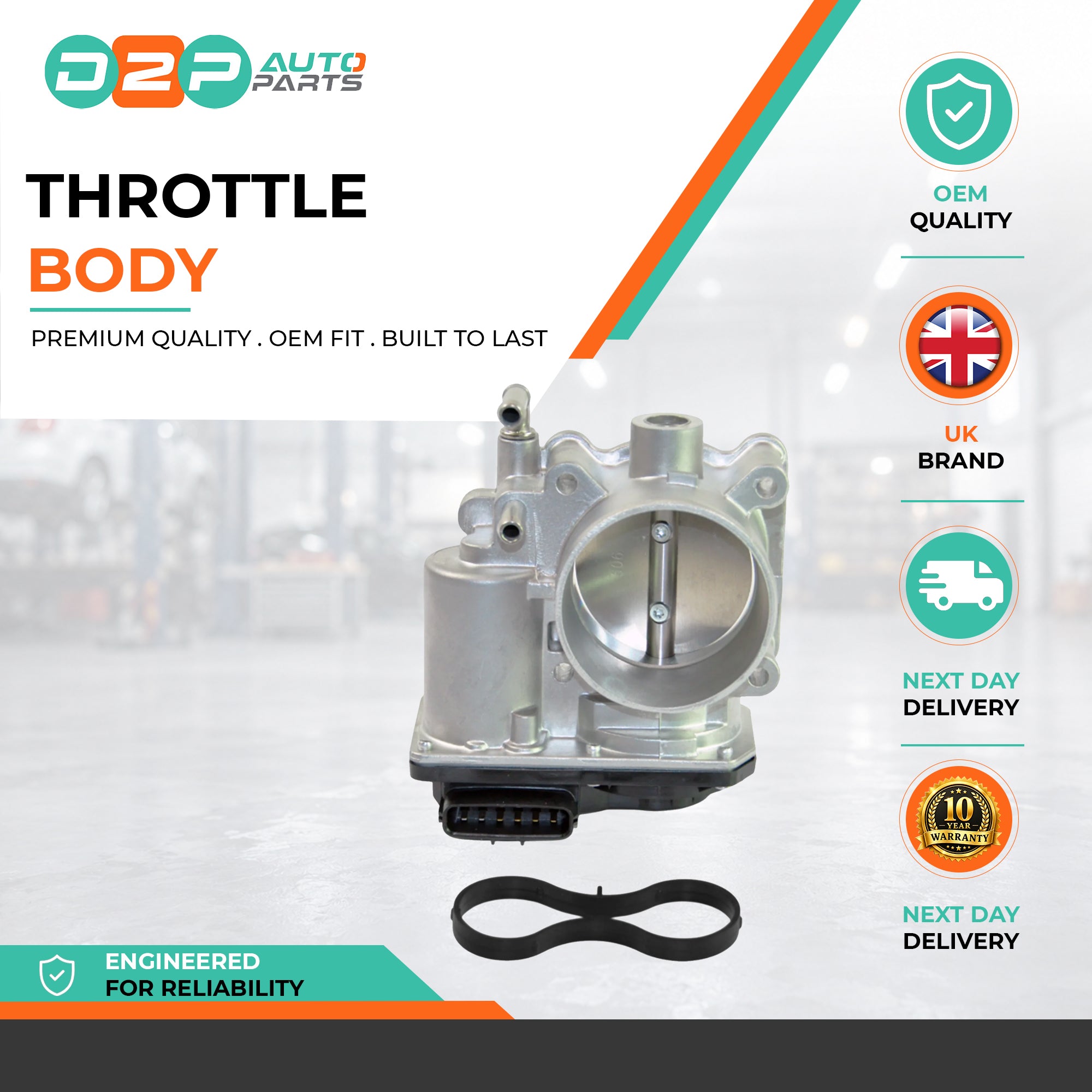 Electronic Throttle Body Assembly For Nissan Rogue L4 2.5 (2014-2019) 161193TA0A