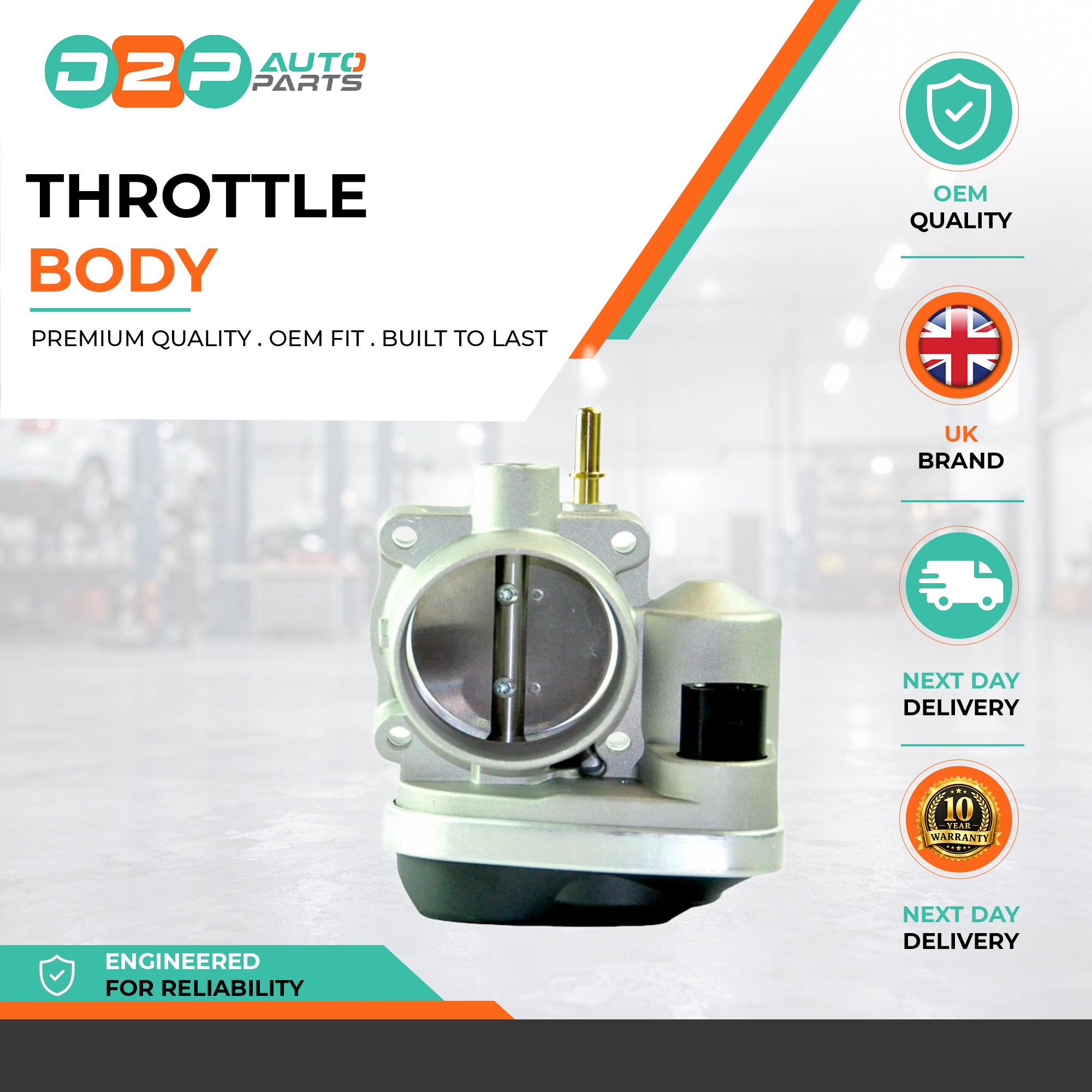Throttle Body (6 Pins) For Renault 8200190230
