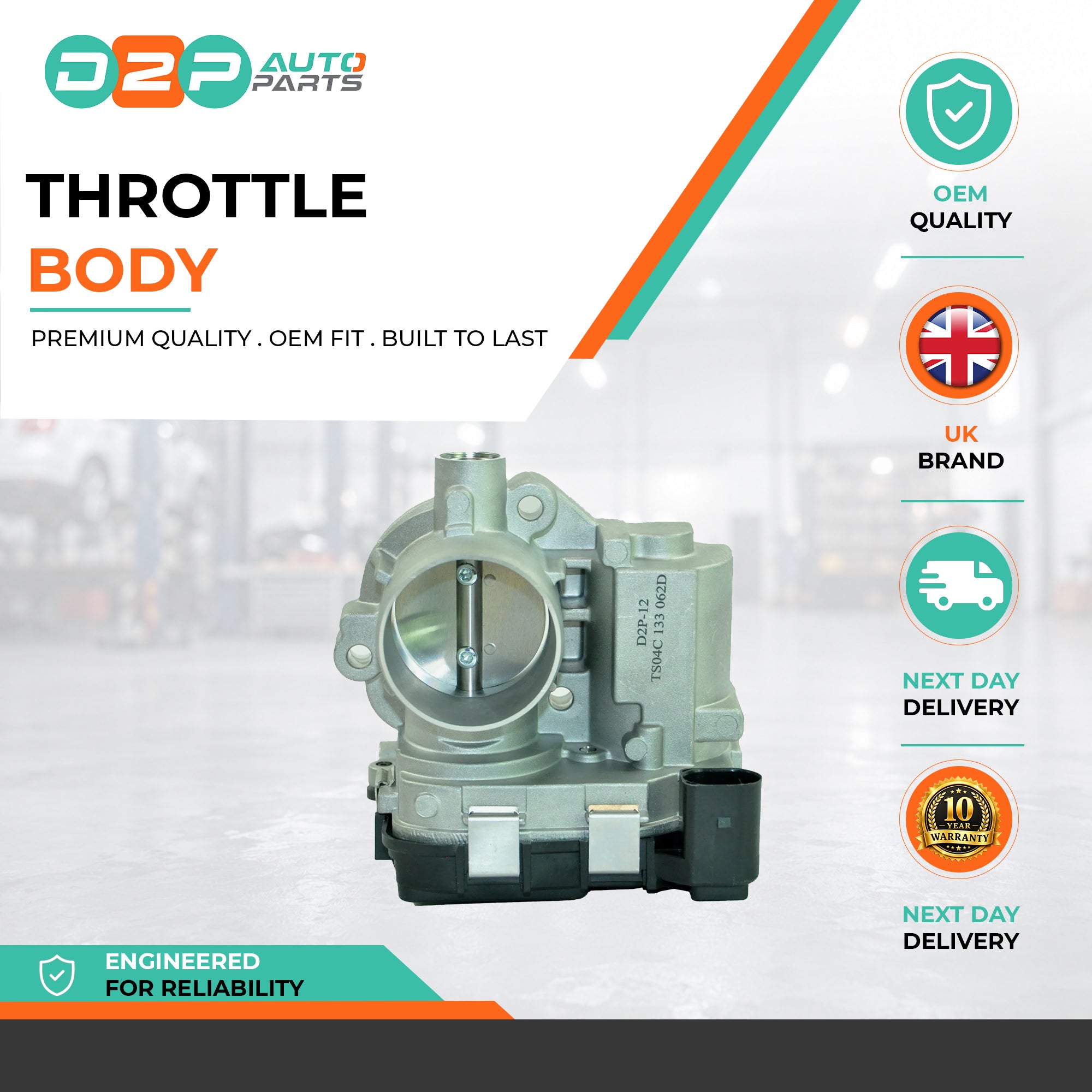 Throttle Body for Seat: Ibiza, Mii, Skoda: Citigo, Fabia, VW: Polo