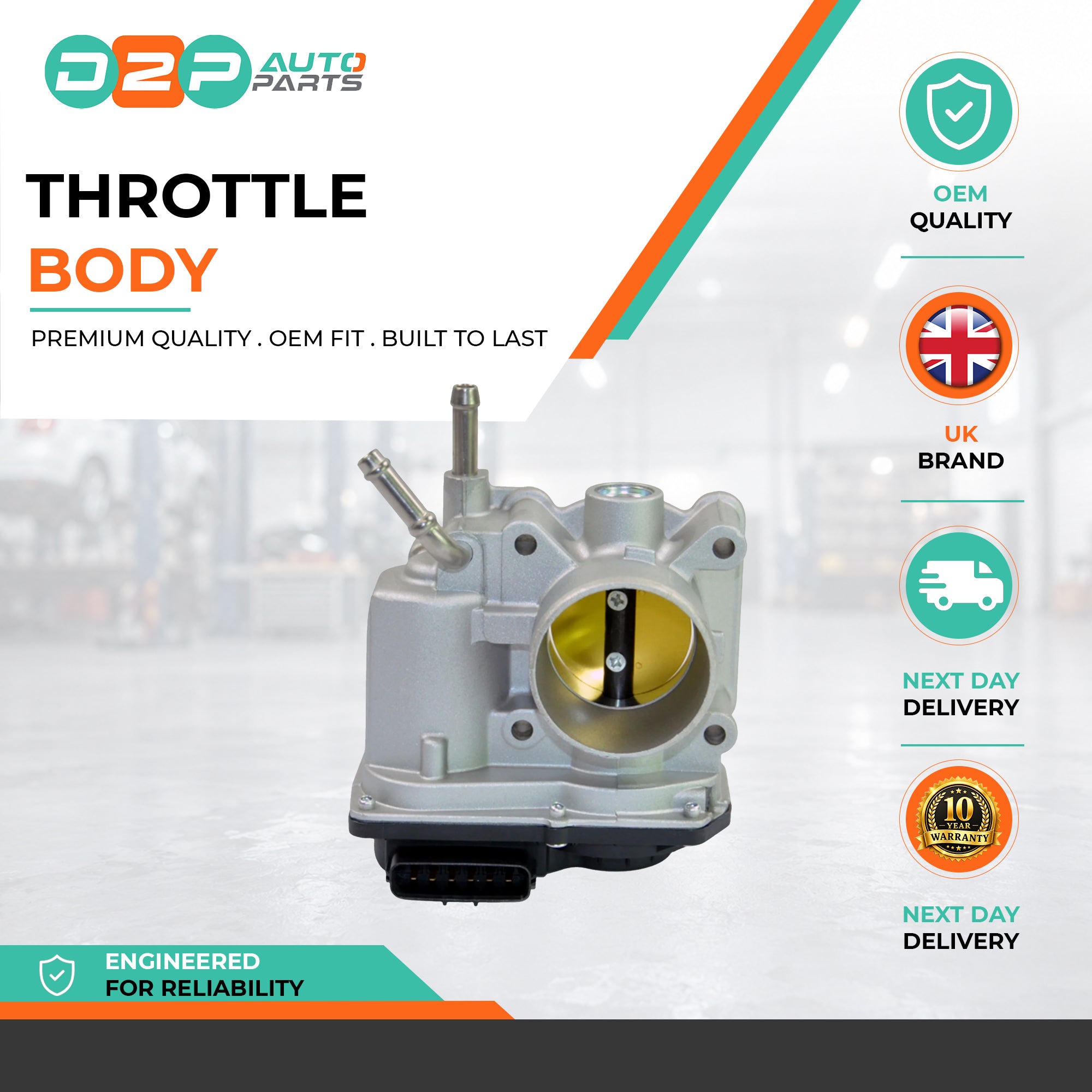 Throttle Body For Toyota Avensis T25, Corolla E12(6 Pin ) 1.6 Zze12