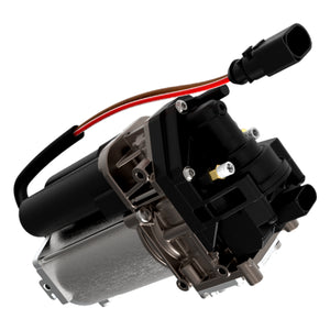 Heavy duty electrical plug connector and wiring terminal detail on Tesla air compressor pump
