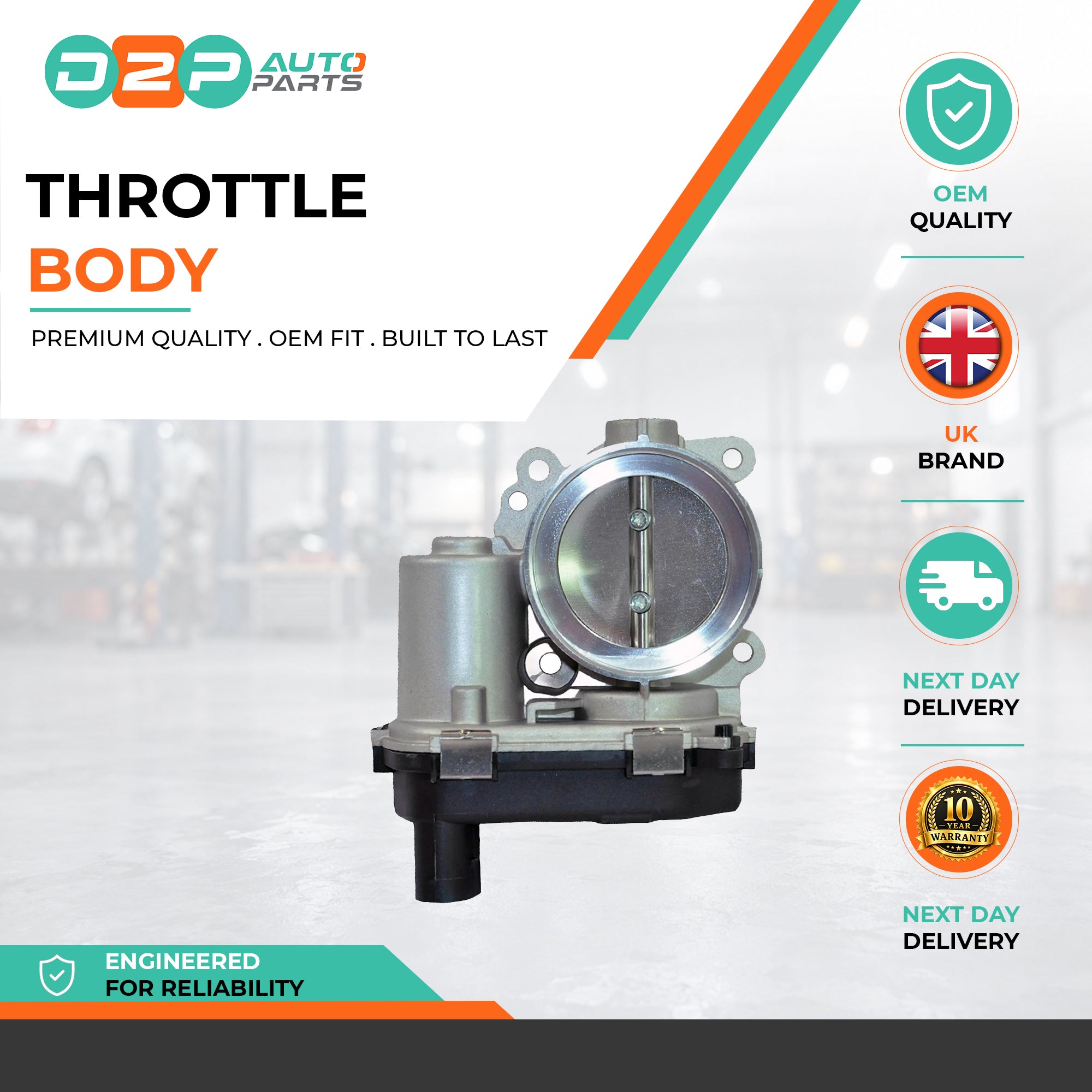 Throttle Body for Audi: A3, Seat: Arona, Skoda: Karoq, Octavia, VW: Golf, Golf Sportsvan, T-Roc