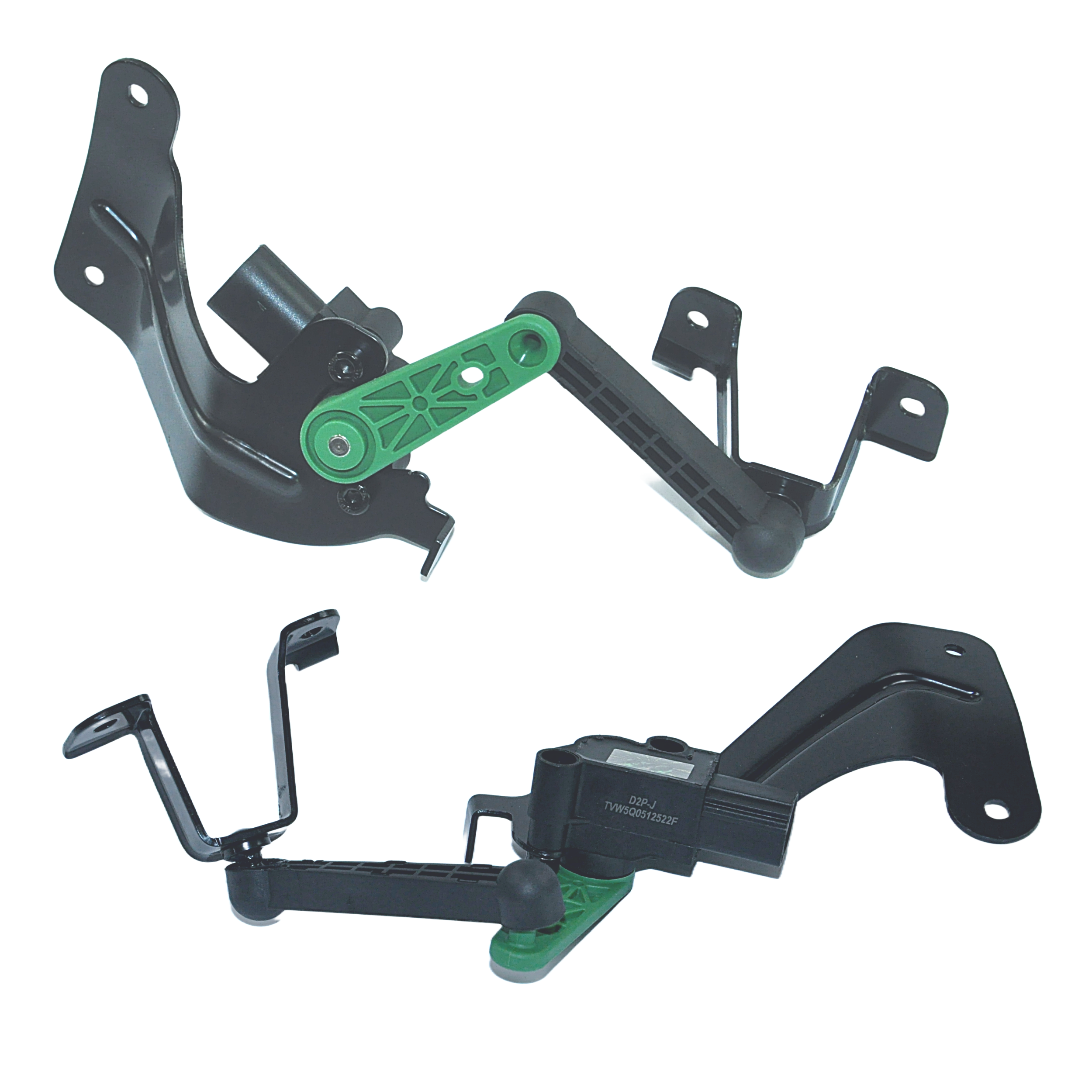 Rear Pair Of Air Suspension Height Level Sensors for Audi: A3, Q2, Q3, Seat: Ateca, Leon, Tarraco, Skoda: Karoq, Kodiaq, Octavia, Superb, VW: Arteon, Golf, Passat, T-Roc, Tiguan, Tiguan Allspace