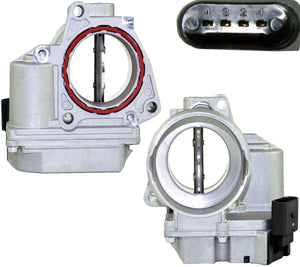 4 Pins Throttle Body (With Seals) For Audi, VW, Seat and Skoda 03G128061A - D2P Autoparts