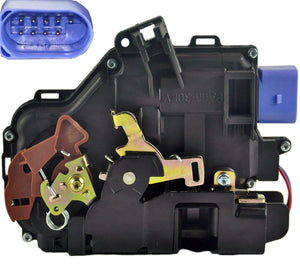 Front Left Passenger Door Lock Latch (9 Pins) For Seat/Skoda/Vw - D2P Autoparts