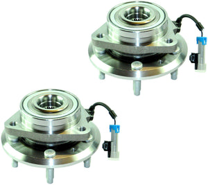 Front Left +Right Wheel Bearing Hub Pair + Abs Sensor For Chevrolet and Opel-Vauxhall - D2P Autoparts