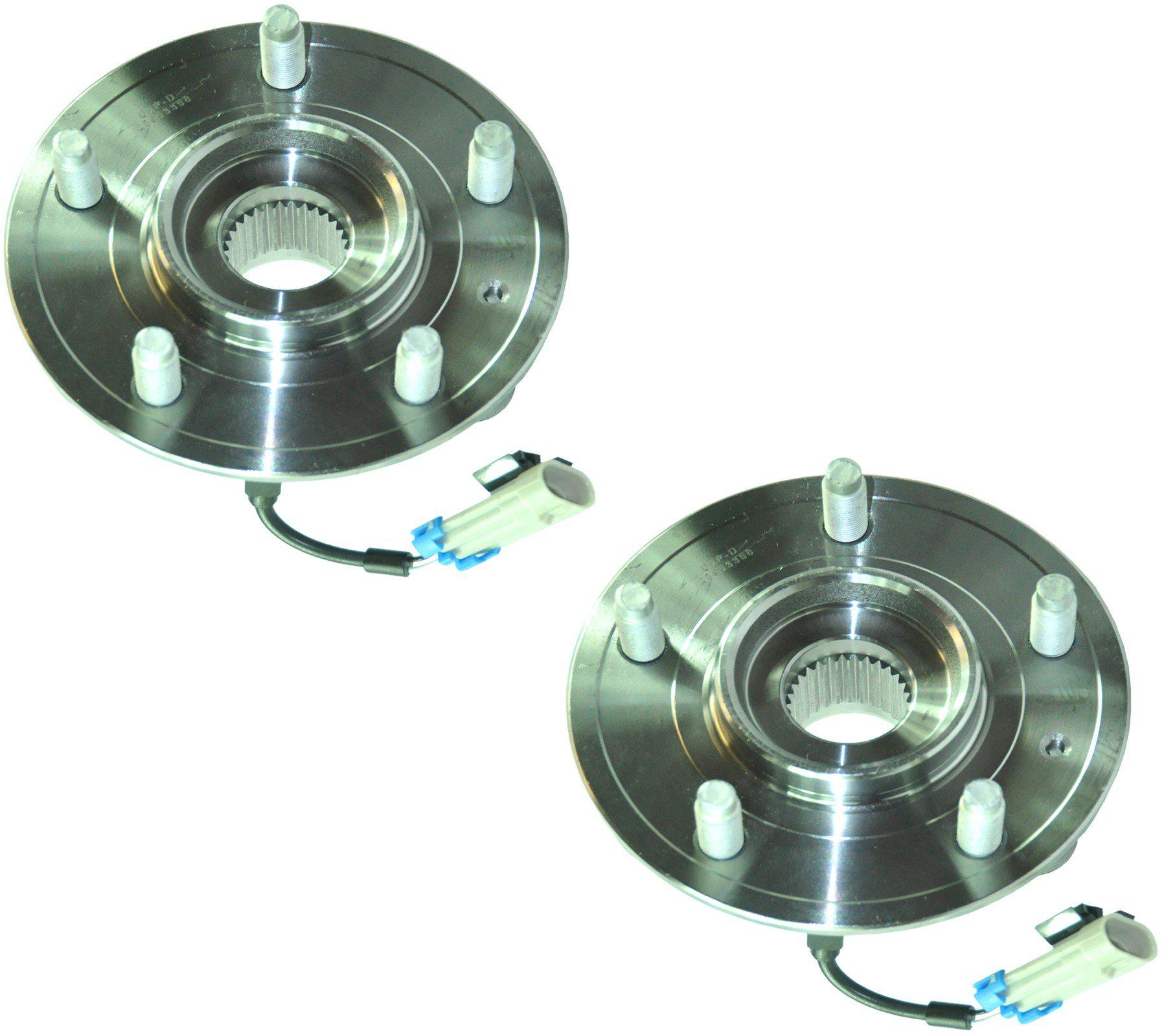 Front Left +Right Wheel Bearing Hub Pair + Abs Sensor For Chevrolet and Opel-Vauxhall - D2P Autoparts