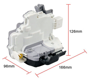 Front Right Driver Door Lock Mechanism (9 Pins) For Audi/Seat - D2P Autoparts