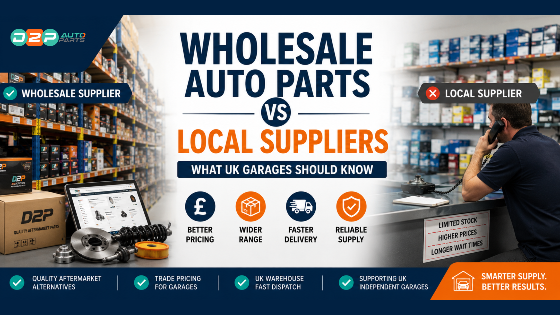 Wholesale Auto Parts vs Local Suppliers: What UK Garages Should Know