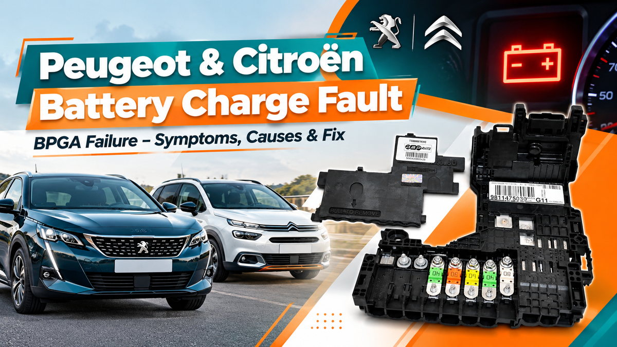 Peugeot & Citroën “Battery Charge Fault”: BPGA Fuse Box Failure Explained
