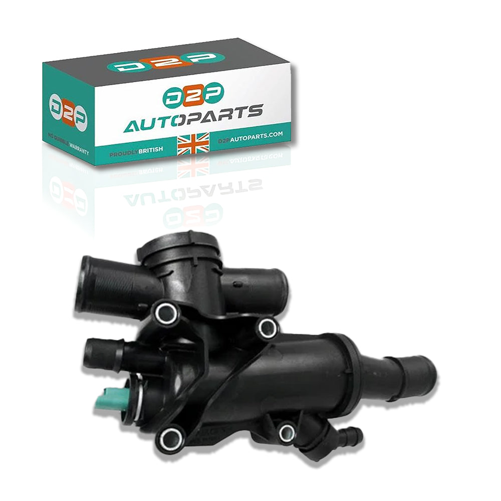 Thermostat + Housing (2 Pins) For Citroen/Fiat/Ford/Lancia/Peugeot/ Volvo