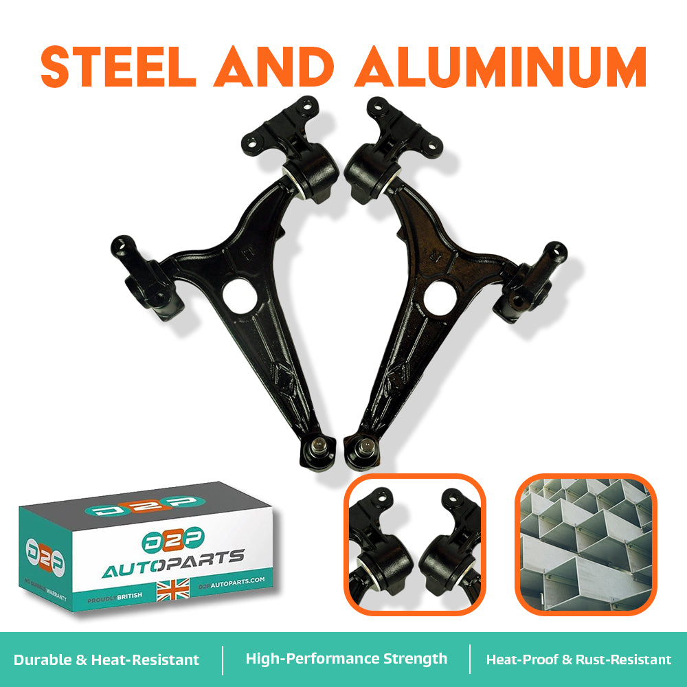 Front Lower Wishbone Control Arms Pair For Peugeot, Citroen, Fiat, and Lancia