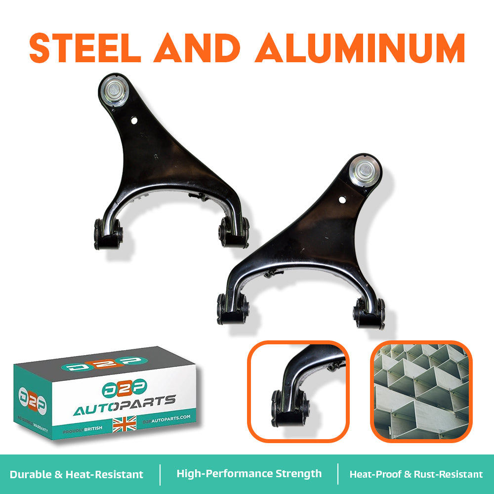 Front Upper Suspension Wishbone Control Arms Pair (Left & Right Sides) For Land Rover