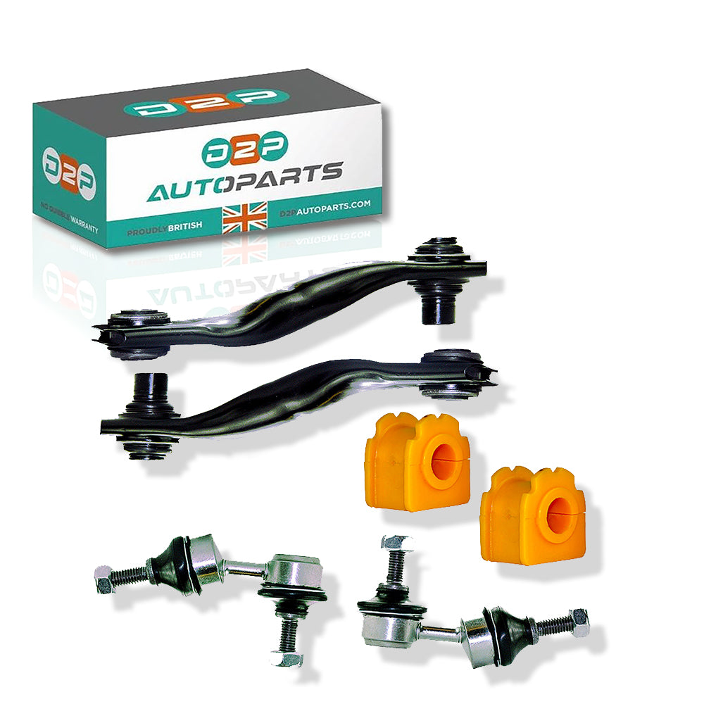 Rear Lower Control Arms, Poly Bushes & Drop Links Kit For Jaguar X-Type