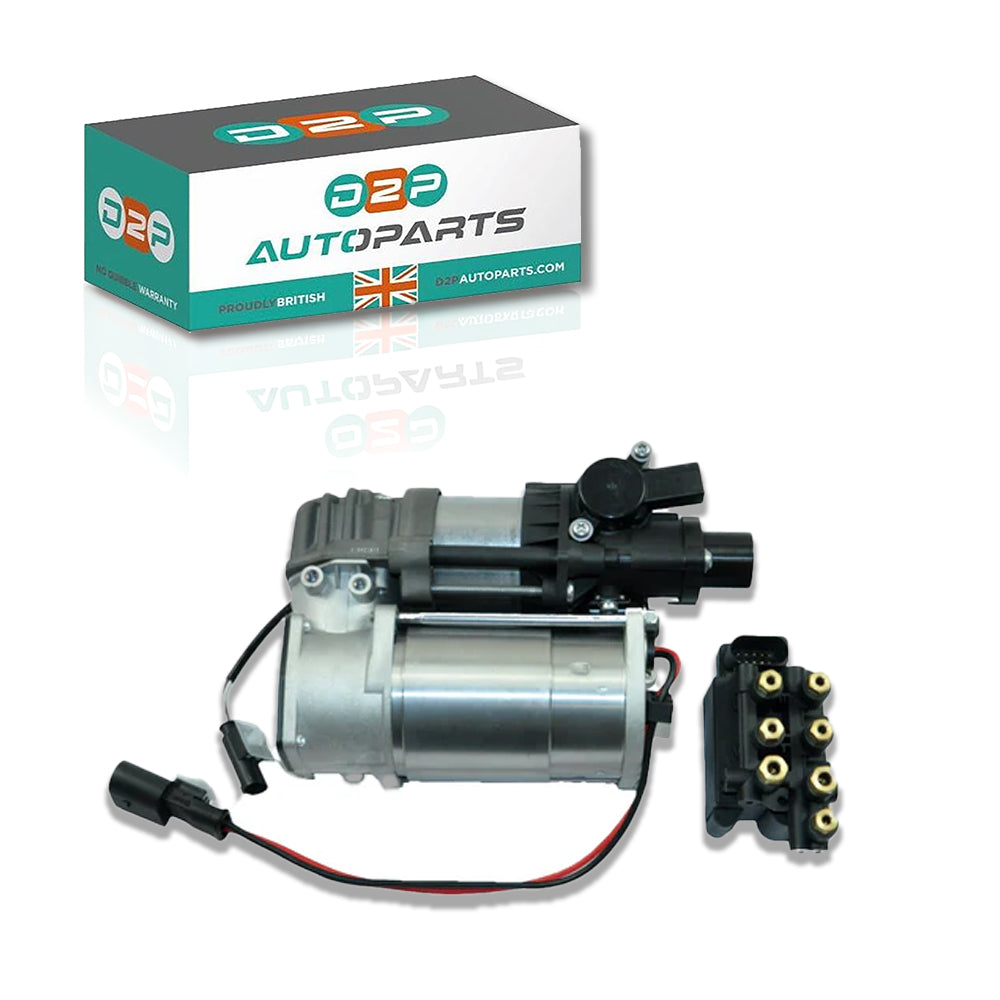 Air Compressor Pump + Solenoid Block Valve For Bmw 7 Series G11 G12 740i 750i