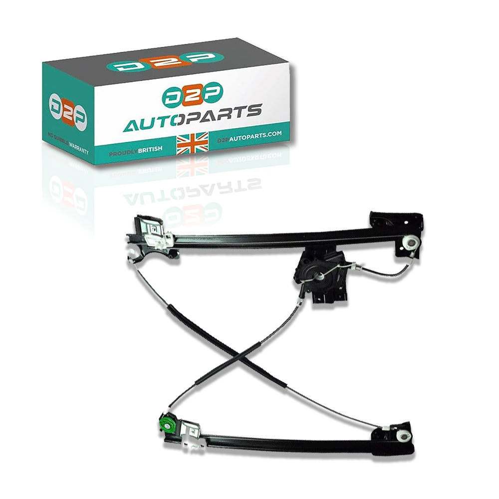 Front Left & Right Window Regulator Pair W/O Motor (5/3 Doors) For Land Rover: Freelander, Freelander 2,